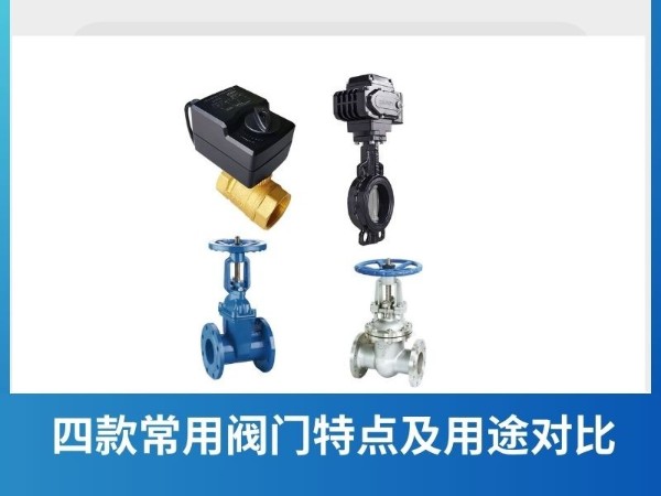 四款常用閥門特點及用途對比：球閥、蝶閥、止回閥與閘閥的獨特之處